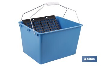 Paint scuttle with tray | Metal handles included | Intended for professional use - Cofan