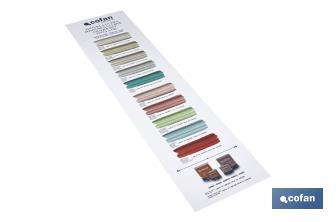 Colour chart for chalk paint with 10 colours | Colour guide for chalk paint - Cofan