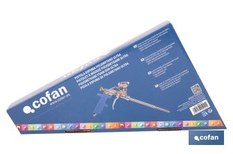 Polyurethane Ultra foam applicator gun | Ergonomic handle | Size: 18cm x ø2mm - Cofan