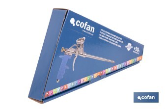 Polyurethane Ultra foam applicator gun | Ergonomic handle | Size: 18cm x ø2mm - Cofan