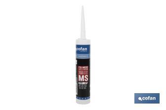 MS polymer sealant | Grey | Cartridge of 290ml - Cofan