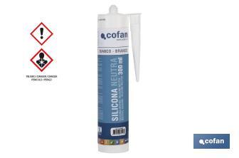 Neutral silicone | Clear coloured | Cartridge of 300ml - Cofan