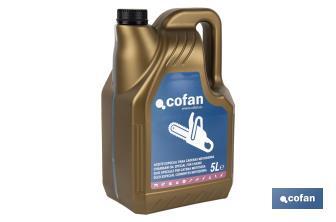 Special chainsaw oil for chains | Continuous lubrication of cutting chains | Wear protection - Cofan