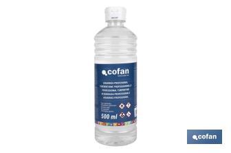 Professional turpentine | Available with two capacities: 500ml or 1 litre | Ideal to dissolve - Cofan