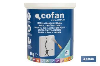 Elastic fibre putty | Outdoor use | Available in 1kg or 5kg - Cofan