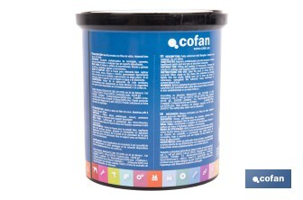 Masilla elástica fibrada | Para uso exterior | Formatos de 1 y 5 kg - Cofan