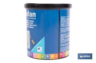 Masilla elástica fibrada | Para uso exterior | Formatos de 1 y 5 kg - Cofan