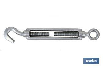 Esticador gancho/olhal Inox A2 DIN 1480 - Cofan