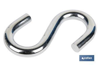 "S" zinc coated hook - Cofan