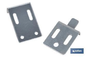 Set of mirror angle bracket | Size: 30mm | Galvanised steel - Cofan