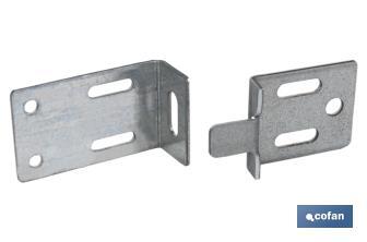 Set of mirror angle bracket | Size: 30mm | Galvanised steel - Cofan