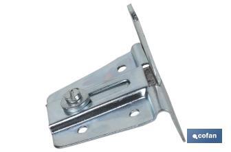 Cabinet hanger with 90° regulator | Zinc-plated Steel | Suitable for kitchen units  - Cofan