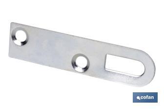 Keyhole hanging plate for fixing | Size: 17 x 70mm | Galvanised steel - Cofan