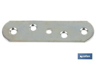 Piastrina di unione per pannelli | Realizzata in acciaio zincato | Accessorio di fissaggio - Cofan