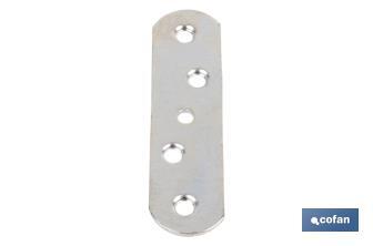 Joining plate bracket for panels | Zinc-plated steel | Fixing accessory - Cofan