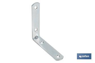 Angle bracket | Available in different sizes for 90° angle | Zinc-plated steel - Cofan