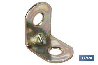 Escuadra de Ángulo | Diferentes medidas para ángulo de 90° | Fabricada en acero zincado - Cofan