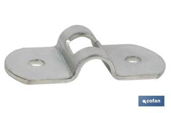 Galvanised steel mounting bracket | Size: 25 x 6mm - Cofan