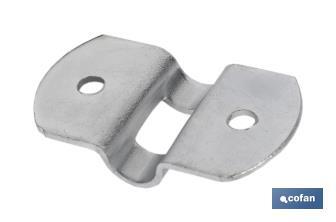 Galvanised steel mounting bracket | Size: 25 x 6mm - Cofan