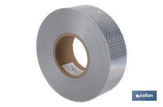 Reflective adhesive tape | Available in different colours | Suitable for contour of vehicles | 50 metres - Cofan