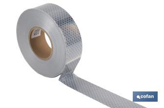 Reflective adhesive tape | Available in different colours | Suitable for contour of vehicles | 50 metres - Cofan