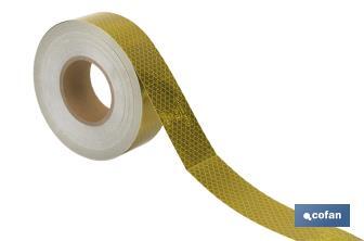 Reflective adhesive tape | Available in different colours | Suitable for contour of vehicles | 50 metres - Cofan