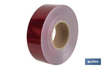 Reflective adhesive tape | Available in different colours | Suitable for contour of vehicles | 50 metres - Cofan