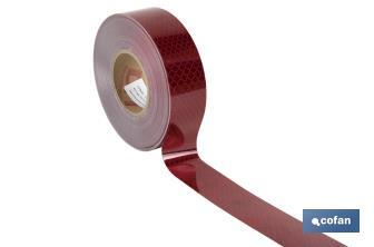 Rotolo di nastro adesivo catarifrangente | Vari colori | Ideale per la bordatura dei veicoli carrozzati | 50 metri - Cofan