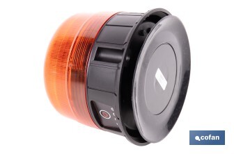 Luz emergencia rotativa 360° | Recargable USB-C | Base magnética | Certificada ECE R65 | Para vehículos industriales y agrícolas - Cofan