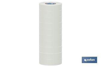 Fita isoladora | 180 microns | Cor Branco | 19 mm x 20 metros - Cofan