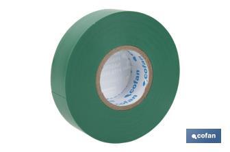 Isolierband Grün aus PVC 20m x 19mm - Cofan
