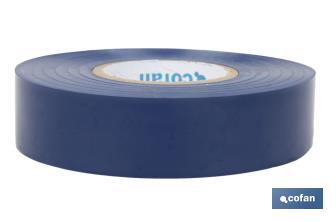 Insulating tape 180 microns | Blue | Resistant to voltage, heat and different acids and alkaline materials - Cofan