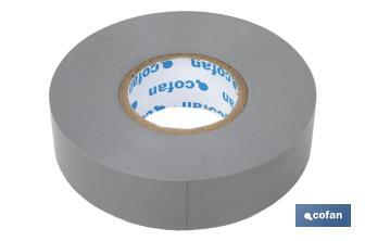 Isolierband Grau aus PVC 20m x 19mm - Cofan