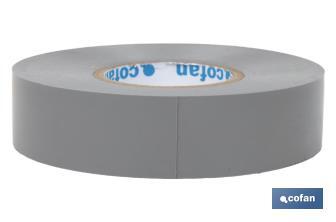 Insulating tape 180 microns | Grey | Resistant to voltage, heat and different acids and alkaline materials - Cofan
