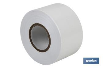 Nastro isolante 130 micrometri | Bianco | Resistente alla tensione, al calore e a vari acidi e alcalini - Cofan