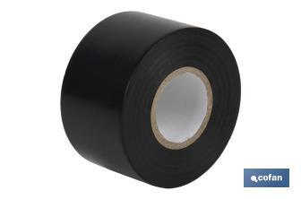 Cinta aislante 130 micras | Color negro | Resistente al voltaje, al calor y a diferentes ácidos y alcalinos - Cofan