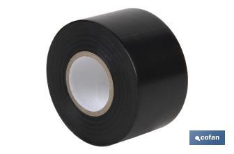 Cinta aislante 130 micras | Color negro | Resistente al voltaje, al calor y a diferentes ácidos y alcalinos - Cofan