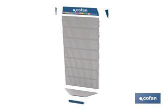 Wall corner gondola shelving - Cofan