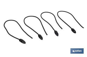 Conjunto de 4 gomas elásticas para sujeción segura | Medida 50 cm - Cofan