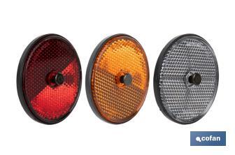 Catadióptricos redondos con tornillo para fijar en vehículos | 3 Colores y 2 tamaños diferentes - Cofan
