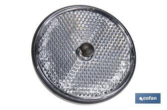 Catadióptricos redondos con tornillo para fijar en vehículos | 3 Colores y 2 tamaños diferentes - Cofan