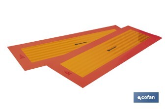 Pack de 2 señales adhesivas V6 para vehículos largos | Señalización homologada | Fácil de instalar | Alta visibilidad | Medidas: 56,5 x 19,5 cm - Cofan