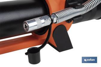Pistola engrasadora a batería | Batería Li-ion 21 V 2 Ah | Presión máxima: 690 bar | Adecuada para cartuchos de 400 ml - Cofan