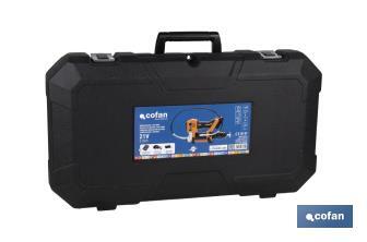 Pistola engrasadora a batería | Batería Li-ion 21 V 2 Ah | Presión máxima: 690 bar | Adecuada para cartuchos de 400 ml - Cofan