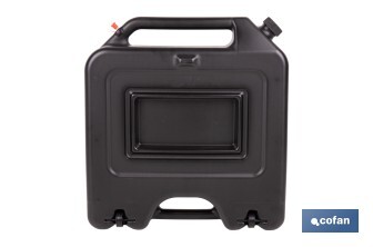 Recogedor de aceite usado | Capacidad: 14 litros | Material: HDPE | Bidón con tapa y filtro - Cofan