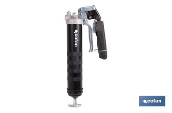 Bomba de engrase dual tipo pistola y palanca | Hasta 7000 PSI | Compatible con cartuchos de grasa de 400 g o carga a granel - Cofan
