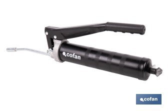 Bomba de engrase profesional de doble pistón | Capacidad: 400 g | Alta presión 6000 PSI - Cofan