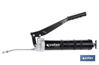 Bomba de engrase profesional de doble pistón | Capacidad: 400 g | Alta presión 6000 PSI - Cofan