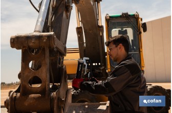 Bomba de engrase profesional de doble pistón | Capacidad: 400 g | Alta presión 6000 PSI - Cofan