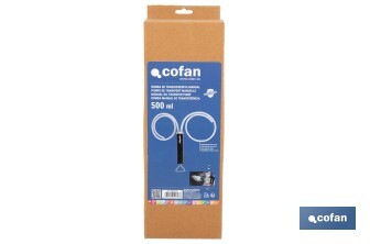 Bomba de transferencia manual | Capacidad: 500 ml | Acción dual | Cuerpo metálico - Cofan